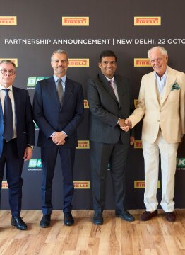 Pirelli y BKT firman un acuerdo para producir en India 800.000 neumáticos premium para turismos de la marca Pirelli antes de 2030