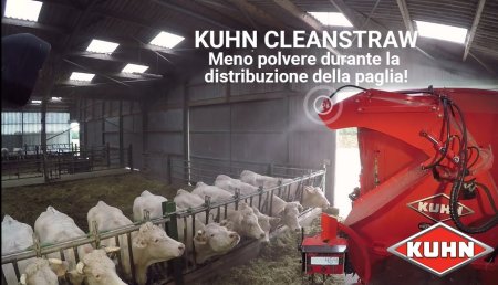 Figan 2019 premia el sistema Cleanstraw de Kuhn que reduce el polvo en el ambiente tras el empajado