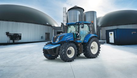 New Holland presenta en Agritechnica 2019 la primera unidad de producción del tractor T6 Methane Power en el mundo