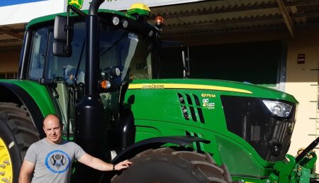  Agrícola Castellana entrega John Deere 6175M a Agrosolorzano SL en Solorzano (Cantabria)