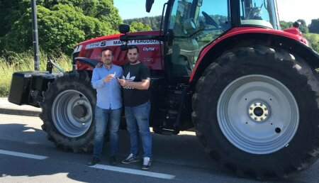 Maxideza entrega a Sat Carballeiras , Massey Ferguson 7716S