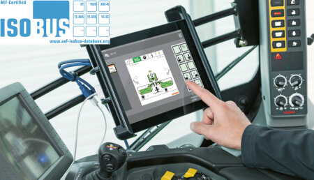 certificado ISOBUS AEF para aplicación tableta de CLAAS