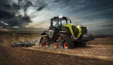 Más rendimiento en todos los sentidos: XERION 12.590 y 12.650 de CLAAS en las versiones TERRA TRAC y TRAC