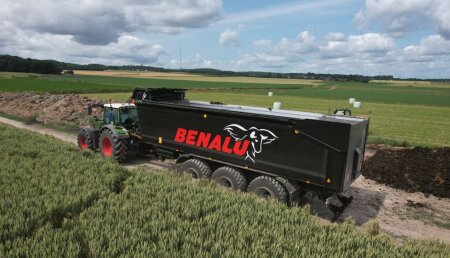 Benalu-Legras: 26 t de carga útil para el volquete AgriAlu