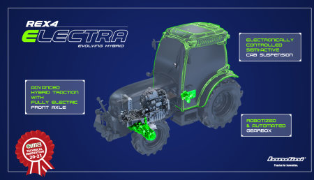 Landini REX4 Electra Evolving Hybrid recibe el Premio EIMA Novedad Técnica 2020 21