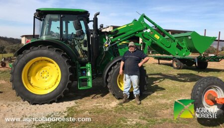 Agrícola Noroeste Entrega john Deere  6115MC con pala cargadora original John Deere 623R a Teodoro