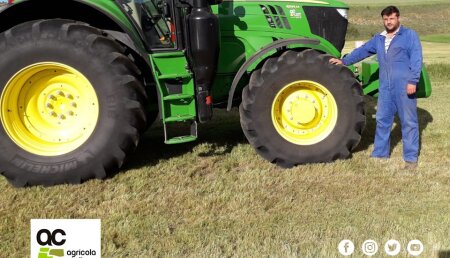 Agrícola Castellana  Entrega John Deere 6195M. a ganadera SC Abadanes