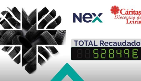 NEX Tyres PT culmina su campaña solidaria tras el Temporal Kristin con una donación de 52.849€ a Cáritas Diocesana de Leiria.
