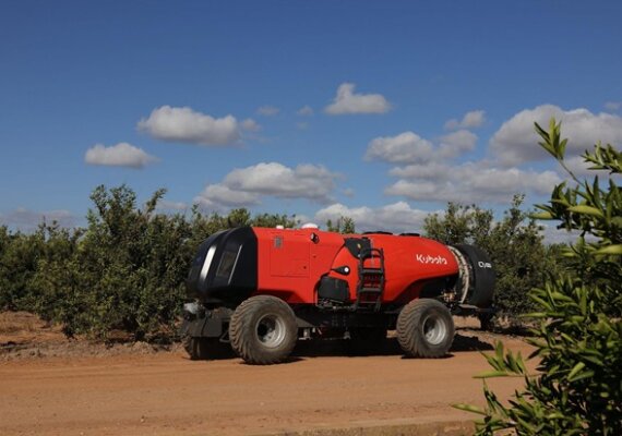 Se presenta la nueva generación de KFAST: el pulverizador autónomo más inteligente y rápido de Kubota para cultivos especializados