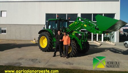 Agricola Noroeste Entrega John Deere 6120M+Pala 623R a Héctor