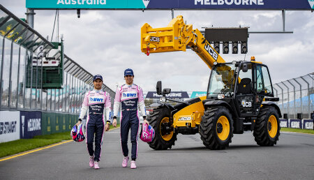 LAS MANIPULADORAS TELESCÓPICAS DE JCB SE ESTRENAN EN LA PRIMERA CARRERA DE F1 DE LA TEMPORADA EN AUSTRALIA