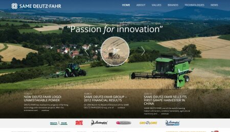 NUEVA PAGINA WEB CORPORATIVA DEL GRUPO SAME DEUTZ-FAHR