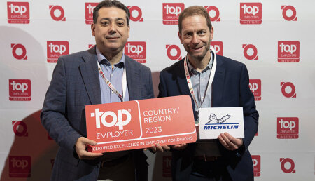 Michelin España recoge el certificado "Top Employer" 2023