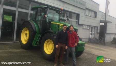 Agrícola Noroeste Entrega john Deere 6115MC a José Manuel lamas garcia de bardaos - cerceda. A Coruña