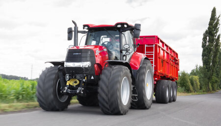 Case IH desarrolla un nuevo sistema de frenos que permite mayor control sobre el remolque en bajadas y carreteras heladas