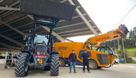 Agrícola Patricio entrega Lucas G Autospire 160 y Valtra N154eV a la ganadería 