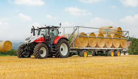 Remolque plataforma cargador de forraje arrastrado – Wago TR