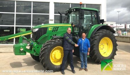 Agrícola Noroeste entrega John Deere 6155M a Jose Alberto