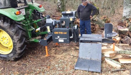 Agrícola Suárez entrega astillador de leña TMC CANCELA OR-TM-14.