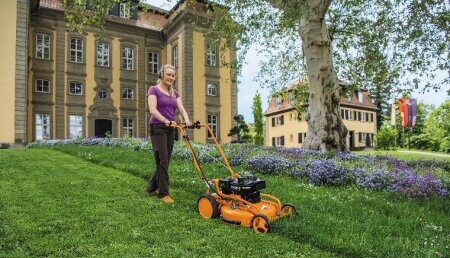 Un césped exuberante, verde y sano - Con el mulching al cuidado del césped que desee