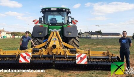 Agrícola Noroeste entrega GRADA ROTATIVA ALPEGO 6M a Gelo y Diego