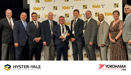 Yokohama TWS North America, distinguida como proveedor “Global Above & Beyond” por Hyster-Yale Materials Handling