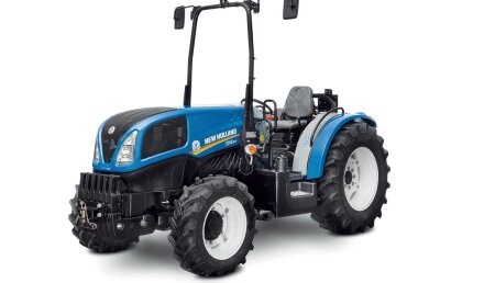 New Holland presenta en FIMA la nueva versión con guardabarros rebajados de los tractores Serie TD4F: aún más especialización para trabajar fácilmente entre huertos bajos y viñedos en túnel tipo albariño