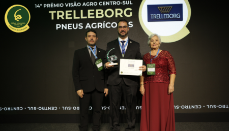 Trelleborg Tires recibe el máximo galardón en la 14.ª edición de los Premios Visão Agro Centro-Sul por su liderazgo en innovación agrícola.