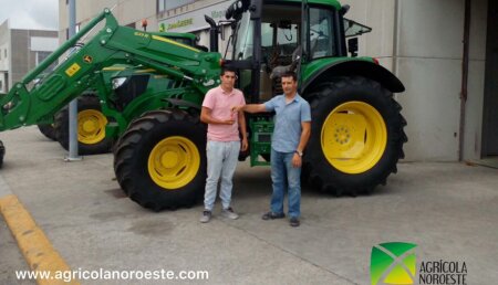  Agrícola Noroeste entrega John Deere 6120M + Pala 623R 