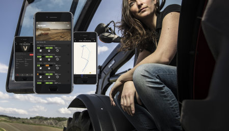 El servicio Valtra Connect transmite información del tractor a Smartphone y ordenador para beneficio tanto del cliente como del servicio post venta.