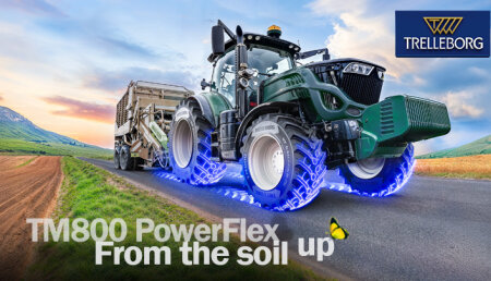 Trelleborg Tires presenta el nuevo TM800 PowerFlex, diseñado para la excelencia en el campo y la carretera