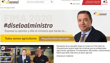 CHAVANEL LANZA UNA WEB CON LA CAMPAÑA “DÍSELO AL MINISTRO”