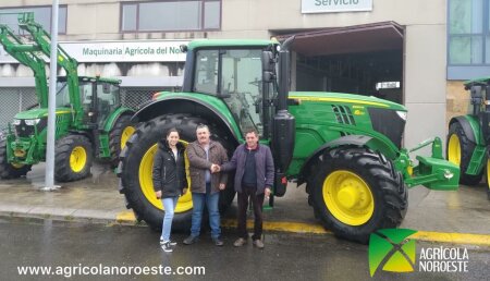 Agrícola Noroeste Entrega john Deere 6195M a Ganadería Novio