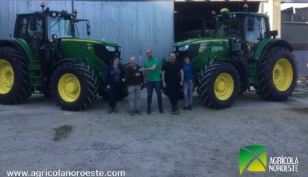 Agrícola Noroeste Entrega Dos john Deere 6195M  a Sat Santa Lucía de Lousame( A Coruña) 