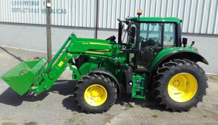 Agricola Castellana Entrega JOHN DEERE 6130M con pala 623R a SAT M. Lavin Loredo, de Ribamontan al Mar (Cantabria).