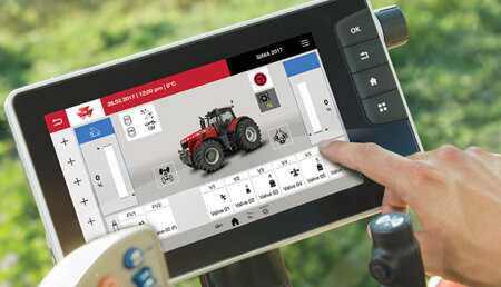 Massey Ferguson Datatronic 5 Pone la tecnología de la tableta en la cabina