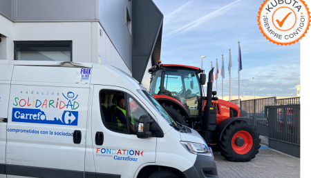 Kubota España recoge más de 1,5 toneladas de alimentos para donar este fin de año