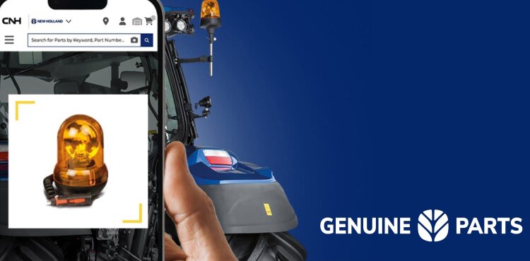 New Holland presenta la búsqueda visual de piezas impulsada por IA en mycnhstore en AGRITECHNICA