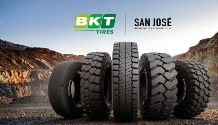 Los neumáticos BKT no temen ni a las canteras ni a las minas: lo mejor de la gama EARTHMAX se expone en la MMH 2026 