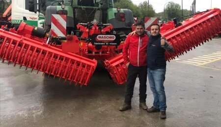 Maxideza entrega a Coop. Lacteas Unidas S.C.G. (CLUN), la grada rotativa Maschio Gaspardo, modelo Aquila 6000 plus