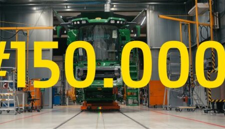 La fábrica de John Deere en Zweibrücken (Alemania) produce su cosechadora 150.000