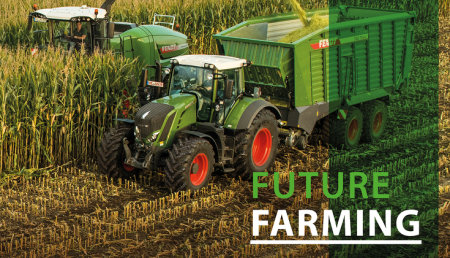 Fendt Future Farming:  cadena de recolección optimizada mediante la app Fendt Logistic