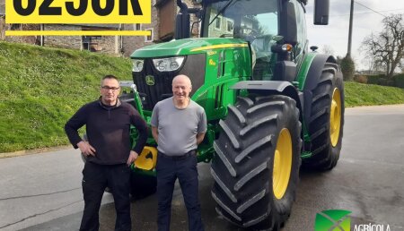 Agrícola Noroeste entrega Jhon Deere 6R - 6250R a SAT VILAR A LAXE