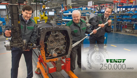 250.000 transmisiones Fendt Vario  La transmisión de éxito ahora en un cuarto de millón de vehículos