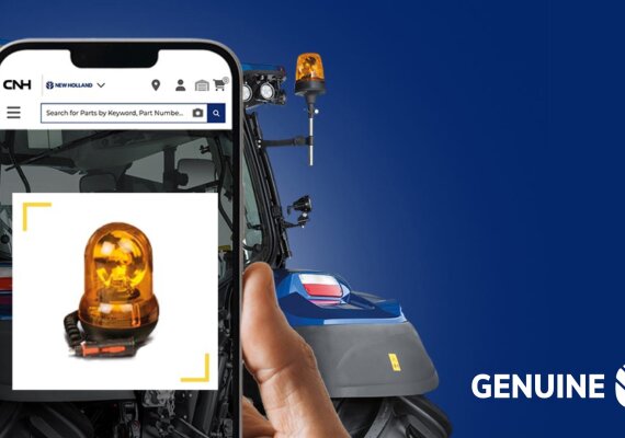 New Holland presenta la búsqueda visual de piezas impulsada por IA en mycnhstore en AGRITECHNICA