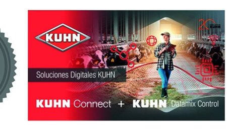 FIGAN 2023 premia las herramientas KUHN DATAMIX CONTROL y KUHN CONNECT gracias a su optimización del rendimiento para mezcladores autopropulsados