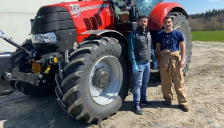 Agricola Calvo entrega  CASE IH puma 175  a HUERTA CAMBA S,C en coto de A ( Castro de Rey ) Lugo