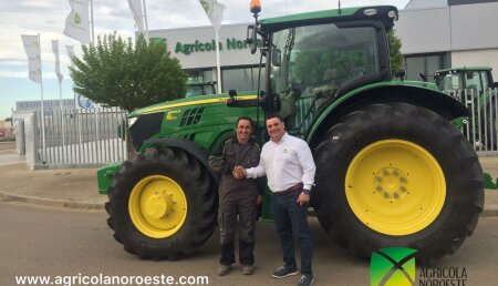 Agricola Noroeste entre John Deere  6145R  AutoPowr 50 a Julian de San Pedro de Bercianos (Leon)