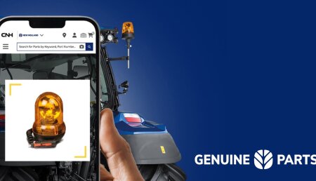 New Holland presenta la búsqueda visual de piezas impulsada por IA en mycnhstore en AGRITECHNICA